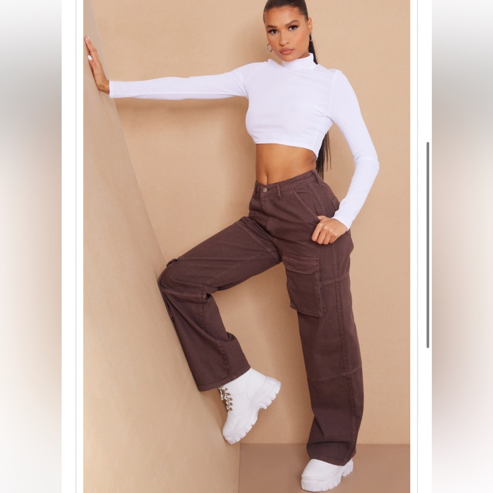 PLT brown cargo pants